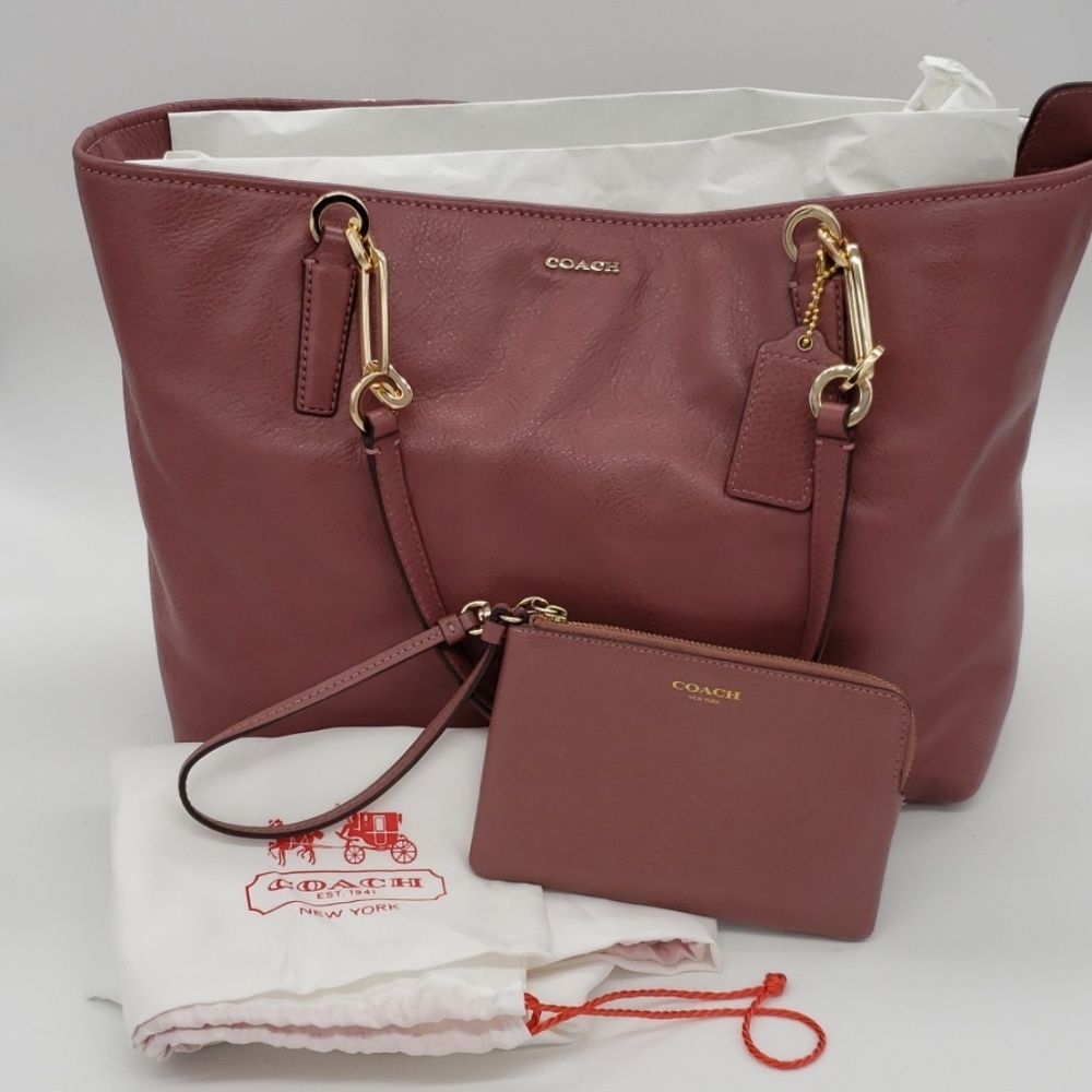 New Coach Madison handbag and matching wristlet